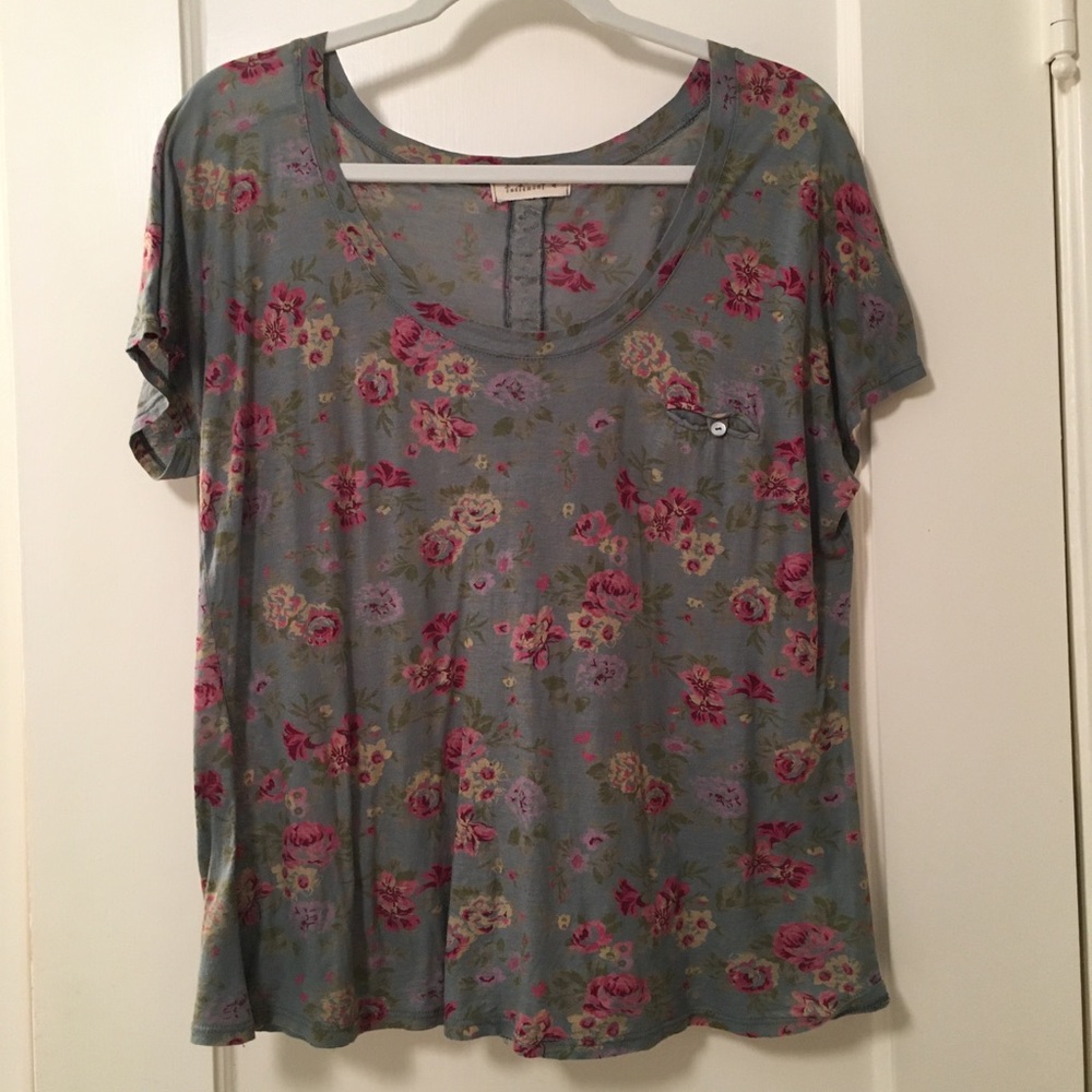 Floral boxy tee